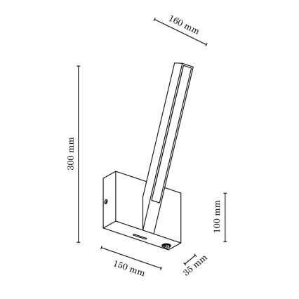 LED væglampe LINUS LED/3,75W/230V eg - FSC-certificeret