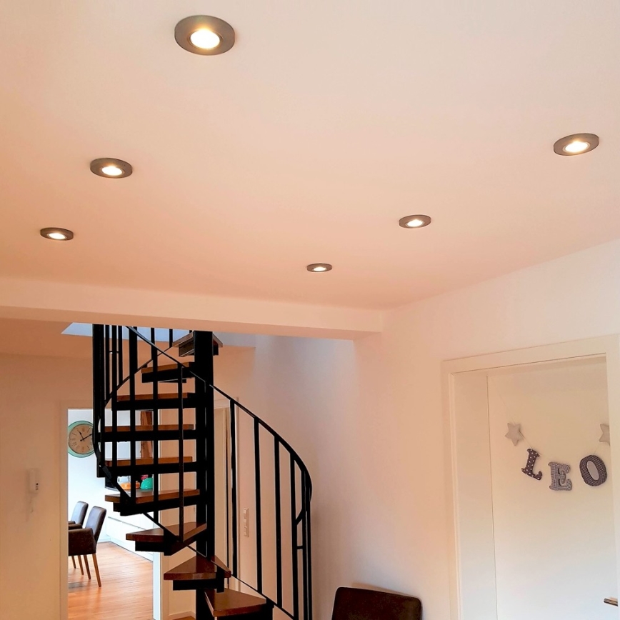 LED indbygningsspot VITAR 1xGU10/5W/230V beton - FSC-certificeret