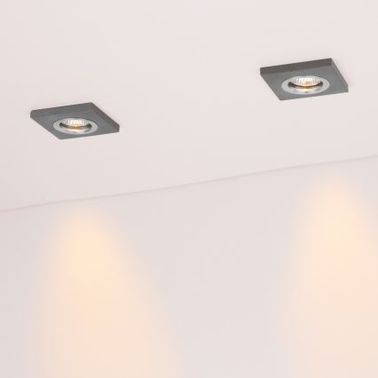 SÆT MED 3 LED Indbygningsspot VITAR 1xGU10/5W/230V CRI 90 beton