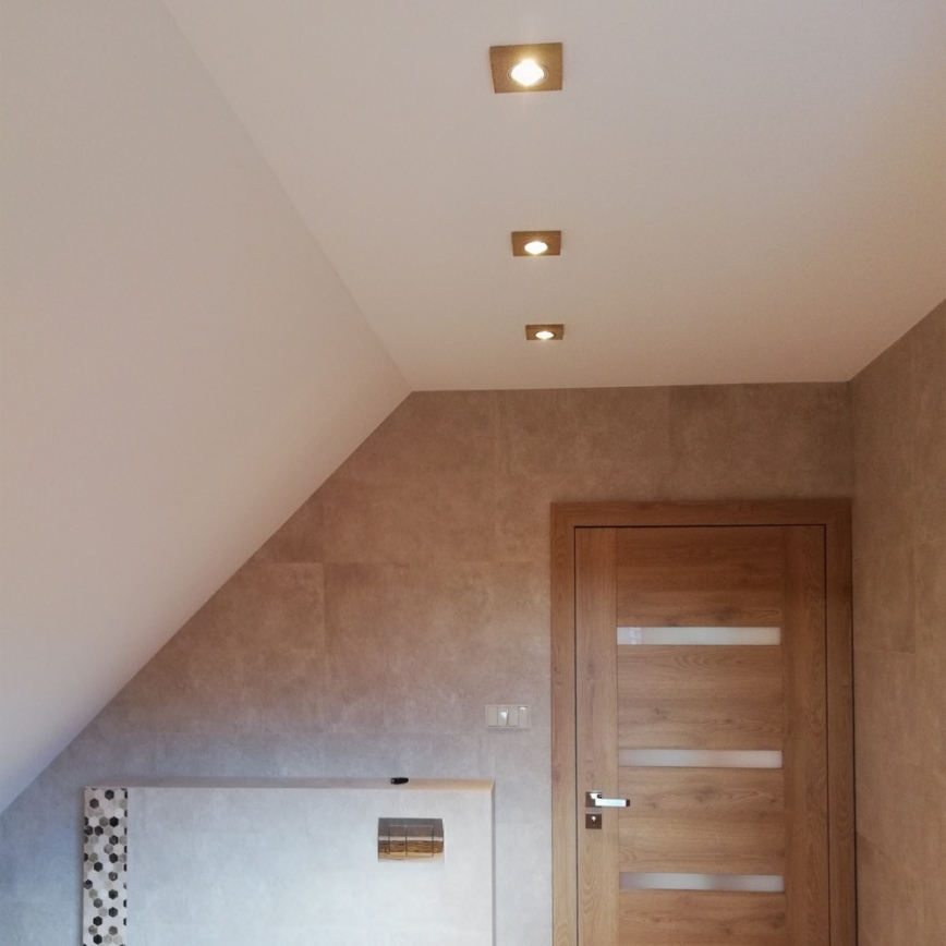 SÆT 3x LED indbygningslampe VITAR 1xGU10/5W/230V CRI 90 sandsten – FSC certificeret