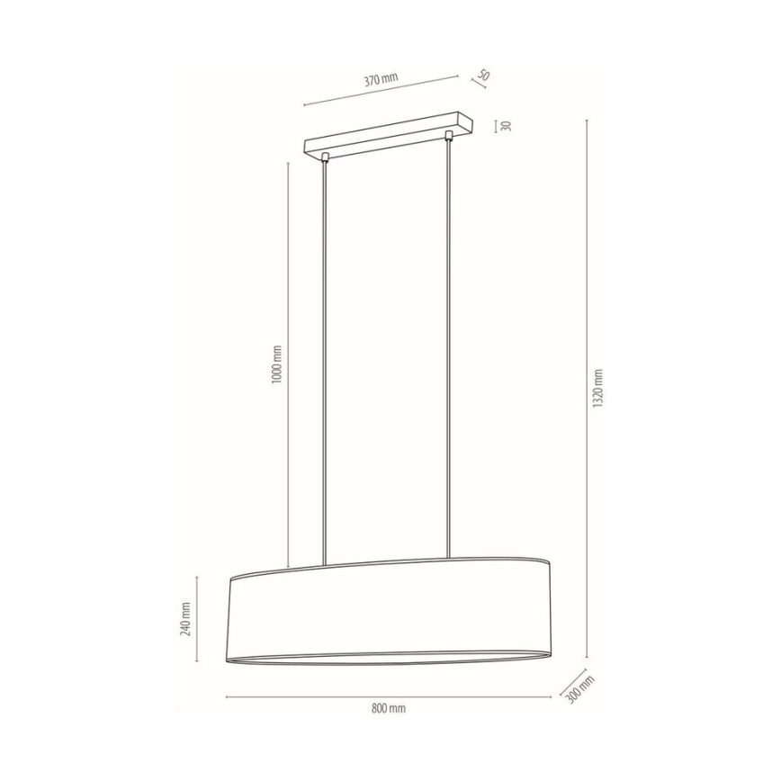 Pendel BOHO 2xE27/40W/230V eg - FSC-certificeret