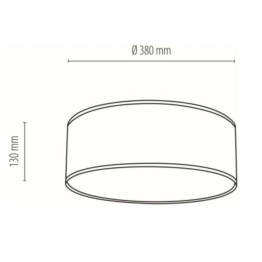 Loftlampe BOHO 3xE27/25W/230V Ø 38 cm hvid