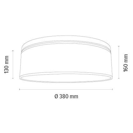 Loftlampe BOHO 2xE27/25W/230V diameter 38 cm eg