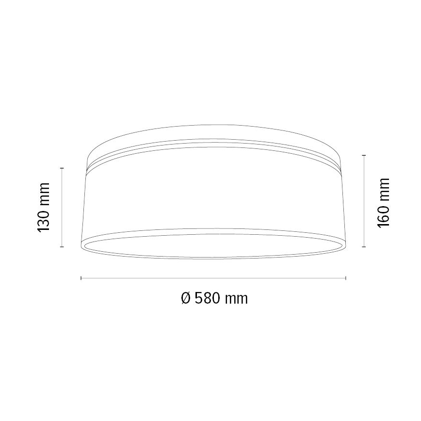 Loftlampe BOHO 3xE27/25W/230V diameter 58 cm eg