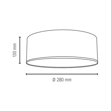 Loftlampe JOSEFINA 2xE27/25W/230V - FSC-certificeret