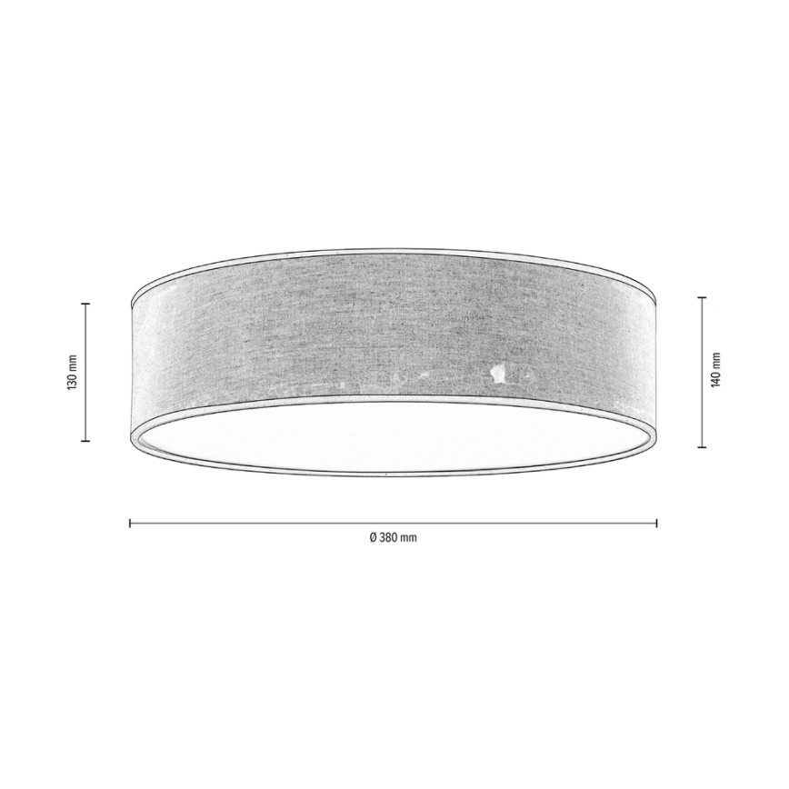 Loftlampe NEGRO 3xE27/25W/230V 38 cm - FSC-certificeret