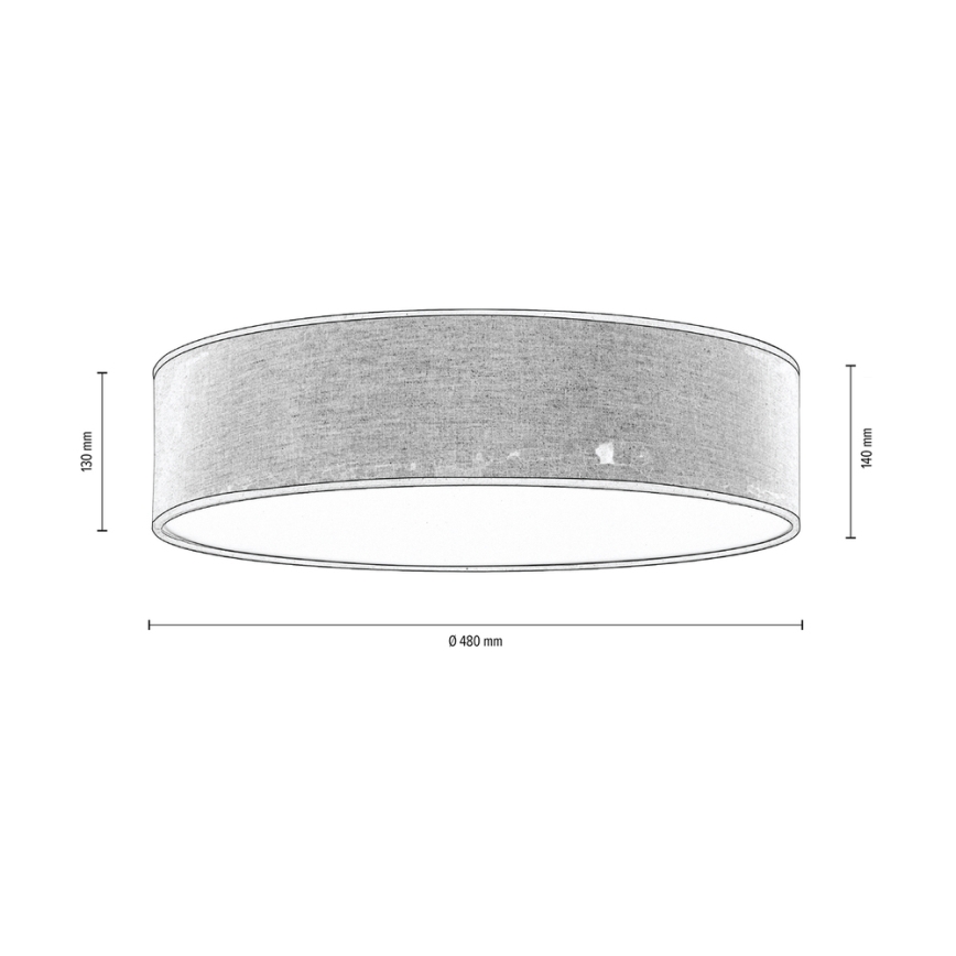 Loftlampe NEGRO 4xE27/25W/230V 48 cm - FSC-certificeret