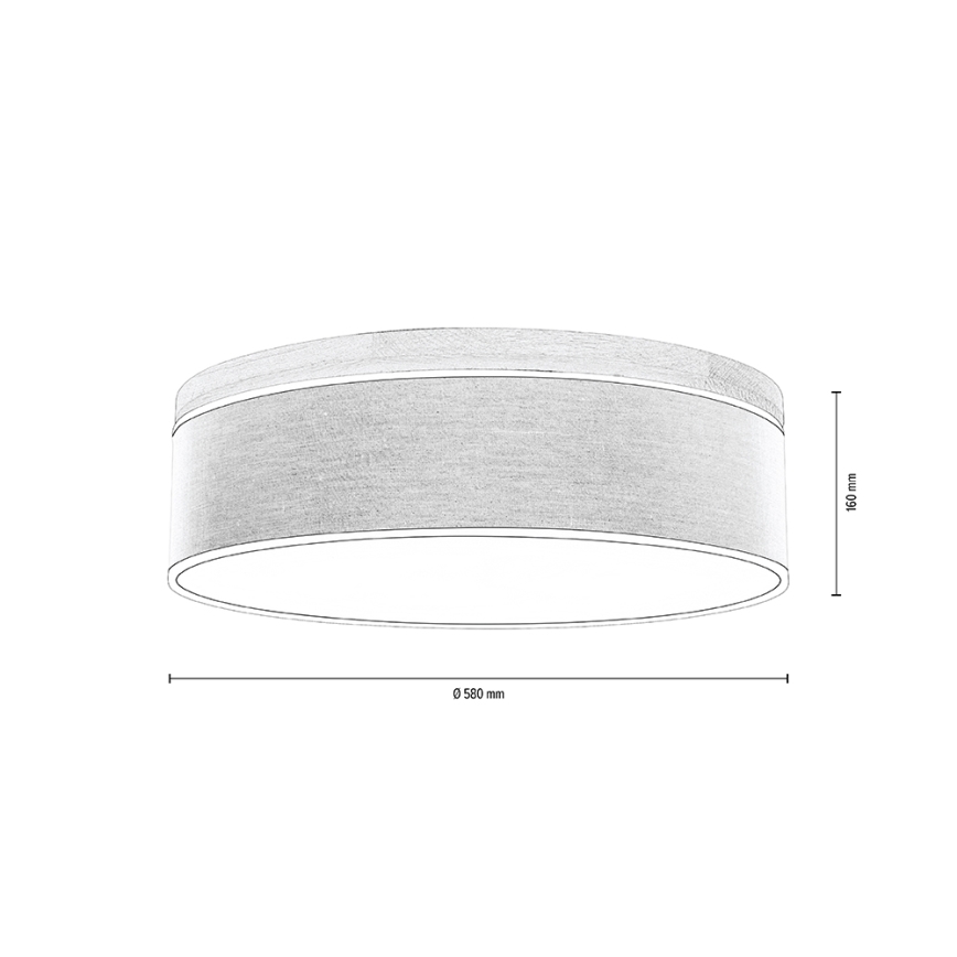 Loftlampe BOHO 4xE27/25W/230V diameter 58 cm eg – FSC certificeret