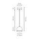 LED pendel BALL WOOD 1xGU10/5W/230V - FSC-certificeret