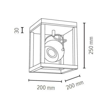 LED loftlampe ROY 1xGU10/5W/230V mat eg