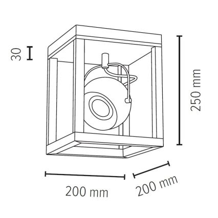 LED loftlampe ROY 1xGU10/5W/230V mat eg - FSC-certificeret