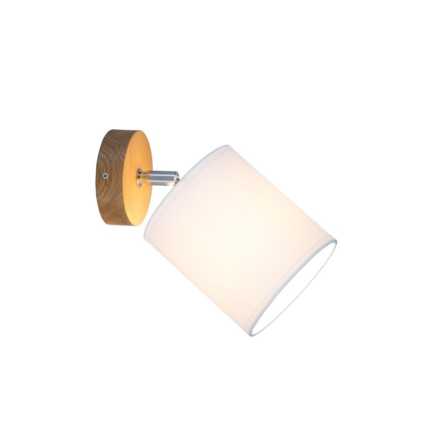 Vægspot APRILLIA 1xE27/25W/230V eg hvid - FSC-certificeret