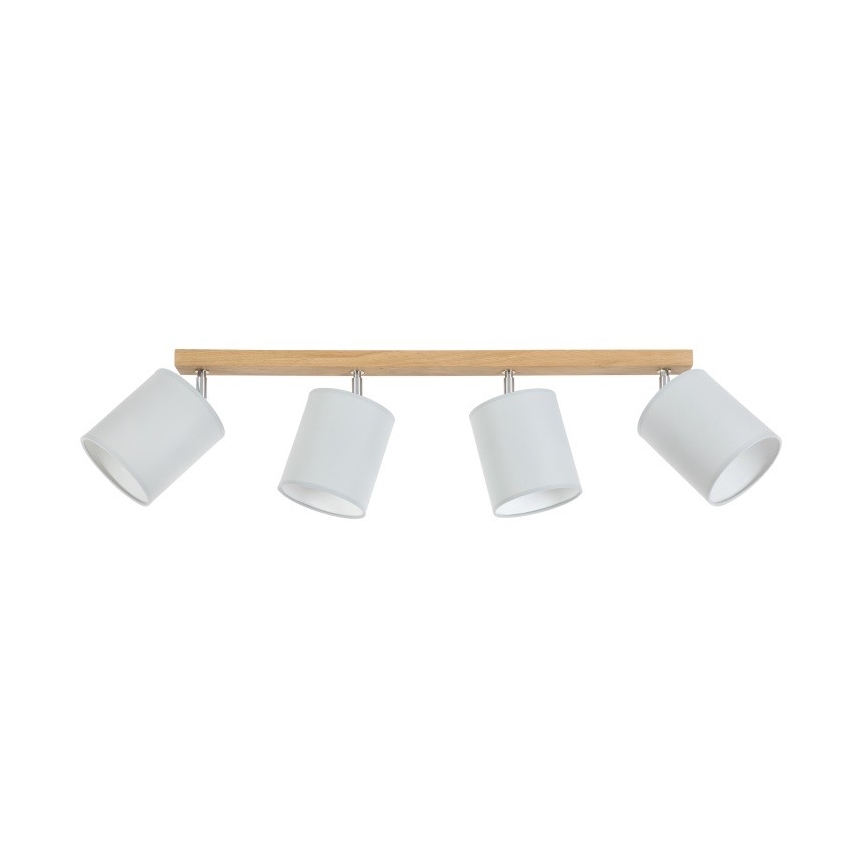 Spotlampe APRILLIA 4xE27/25W/230V eg grå - FSC-certificeret