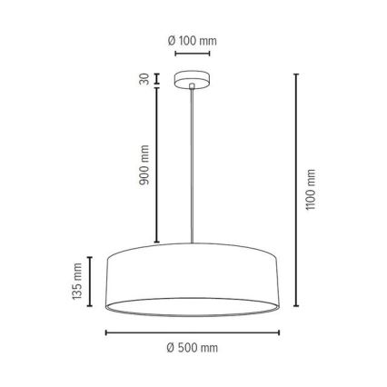 Pendel JOSEFINA 3xE27/25W/230V - FSC-certificeret