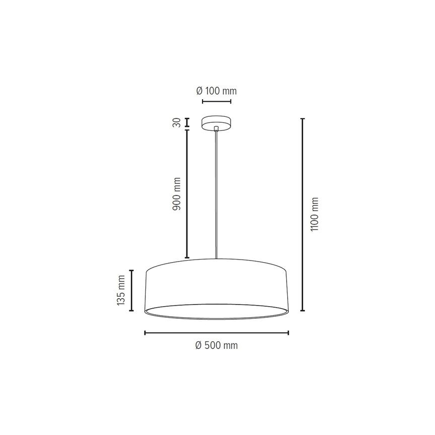 Pendel JOSEFINA 3xE27/25W/230V - FSC-certificeret