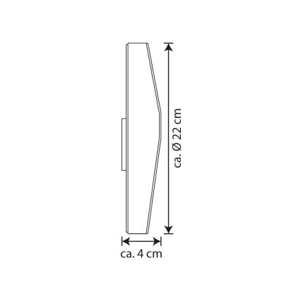 Soldrevet LED husnummer LED/3x0,1W/2,4V 1200 mAh IP44