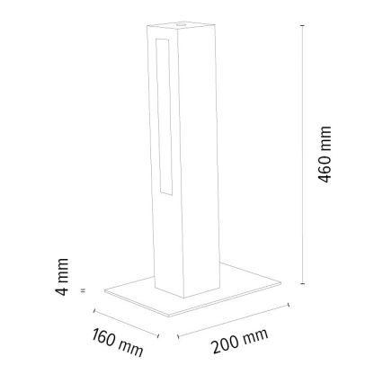 LED bordlampe dæmpbar LEON LED/9W/230V eg – FSC certificeret