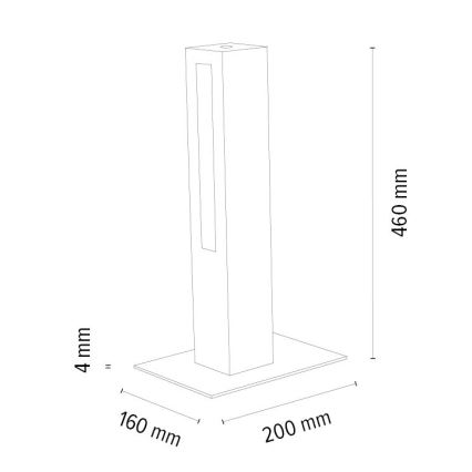 LED bordlampe dæmpbar LEON LED/9W/230V eg – FSC certificeret