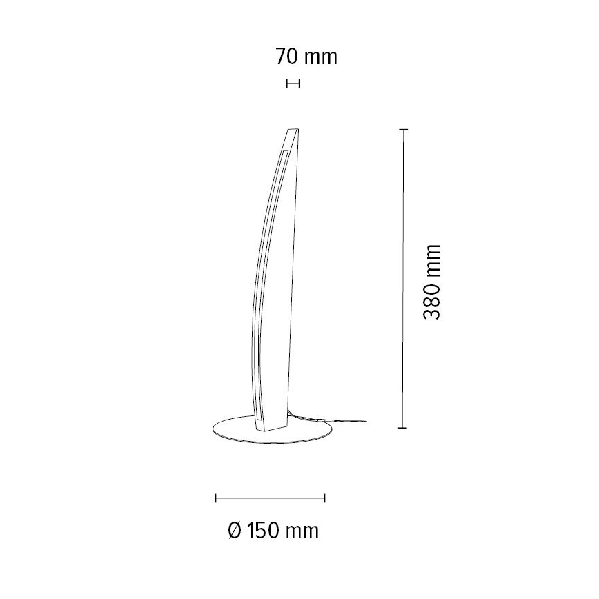 Dæmpbar LED-bordlampe DUBAI LED/4W/230V eg