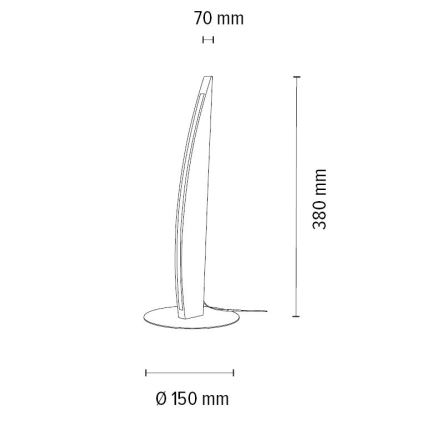 LED bordlampe dæmpbar DUBAI LED/4W/230V eg – FSC certificeret