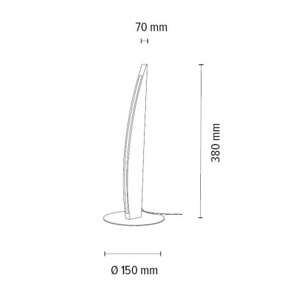 LED bordlampe dæmpbar DUBAI LED/4W/230V eg – FSC certificeret