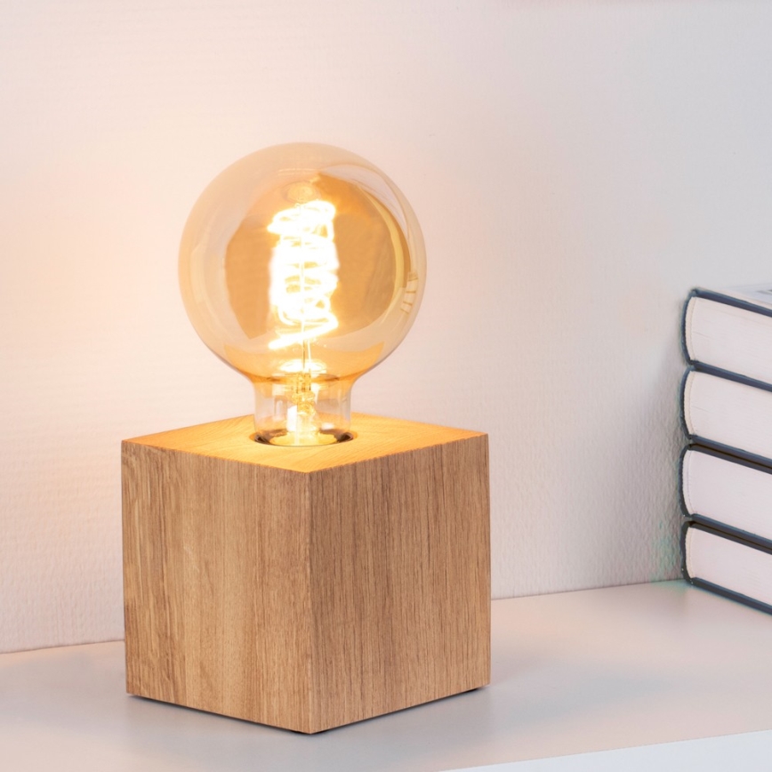 Bordlampe TRONGO SQUARE 1xE27/25W/230V - FSC-certificeret