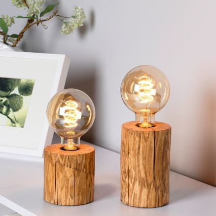 Bordlampe TRABO 1xE27/25W/230V fyrretræ