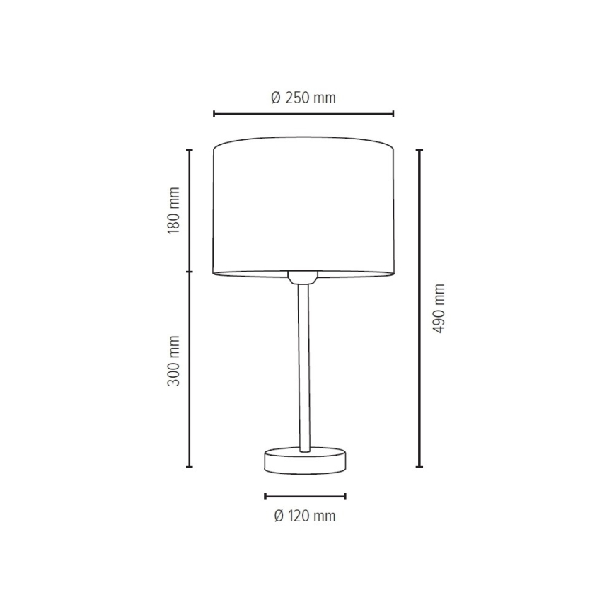 Bordlampe SCARLETT 1xE27/40W/230V - FSC-certificeret