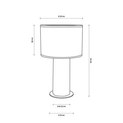 Bordlampe PINO MIX 1xE27/40W/230V fyrretræ - FSC-certificeret