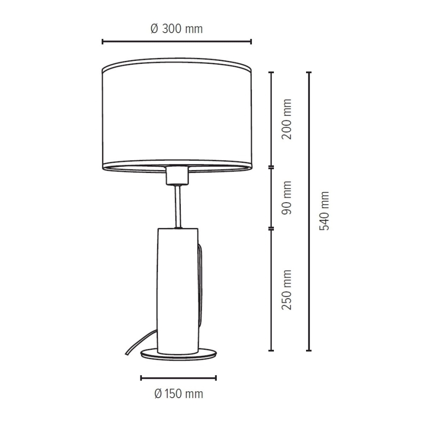 Bordlampe PINO 1xE27/40W/230V