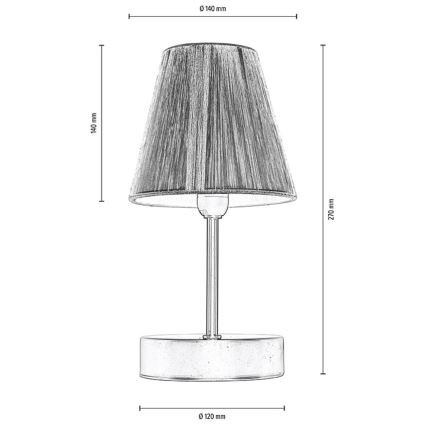 Bordlampe MILA 1xE14/25W/230V birch – FSC certificeret
