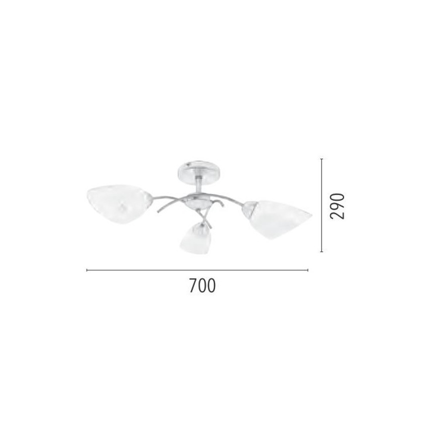 Loftlampe VILETTA 3xE27/60W/230V