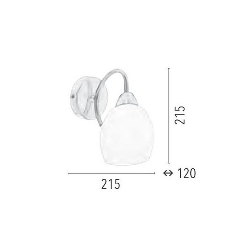 Væglampe PISA 1xE27/60W/230V - FSC-certificeret