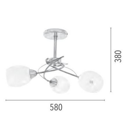 Loftlampe PISA 3xE27/60W/230V