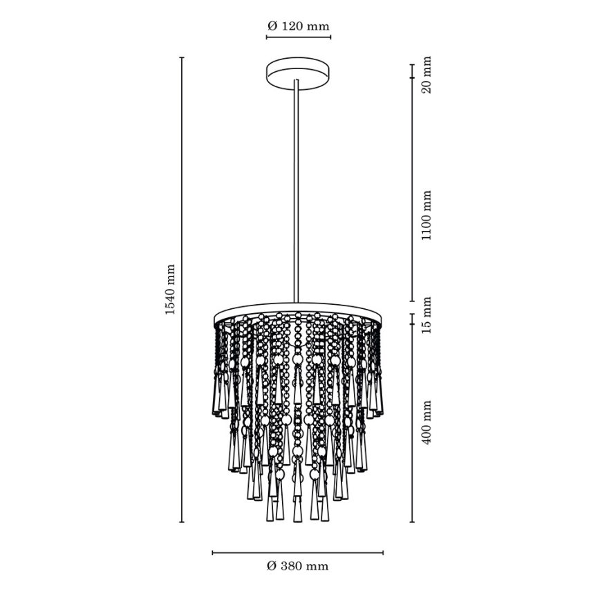 Pendellampe LUXORIA 6xG9/28W/230V