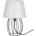 Spot-Light - Bordlampe MANGOO 1xE27/40W/230V grå/sort