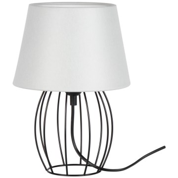Spot-Light - Bordlampe MANGOO 1xE27/40W/230V grå/sort