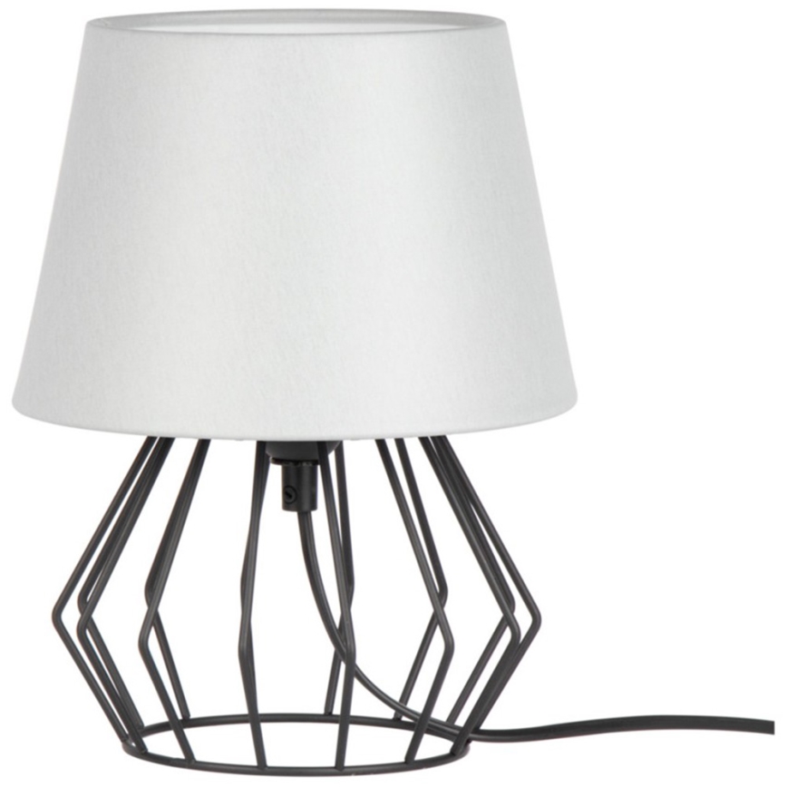 Spot-Light - Bordlampe MANGOO 1xE27/40W/230V grå/sort