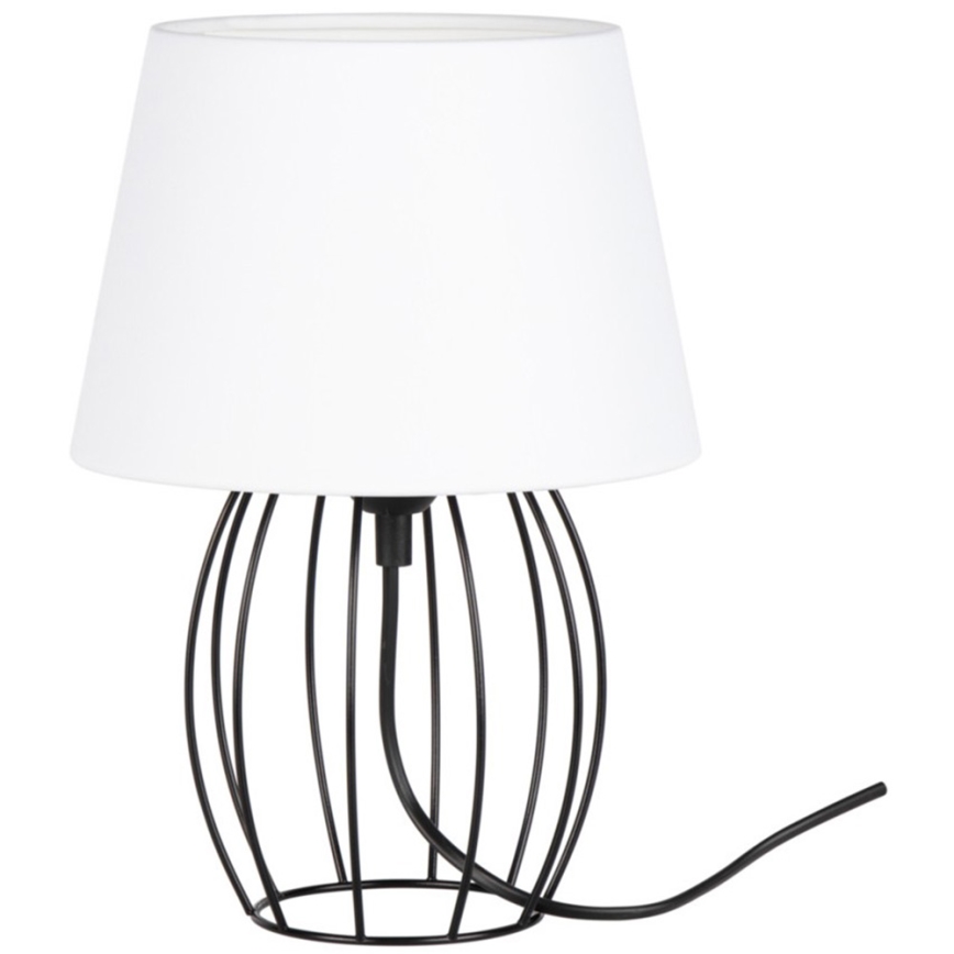 Spot-Light - Bordlampe MANGOO 1xE27/40W/230V hvid/sort