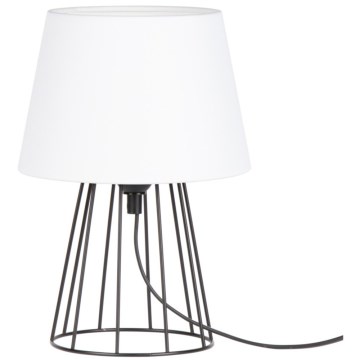 Spot-Light - Bordlampe MANGOO 1xE27/40W/230V hvid/sort
