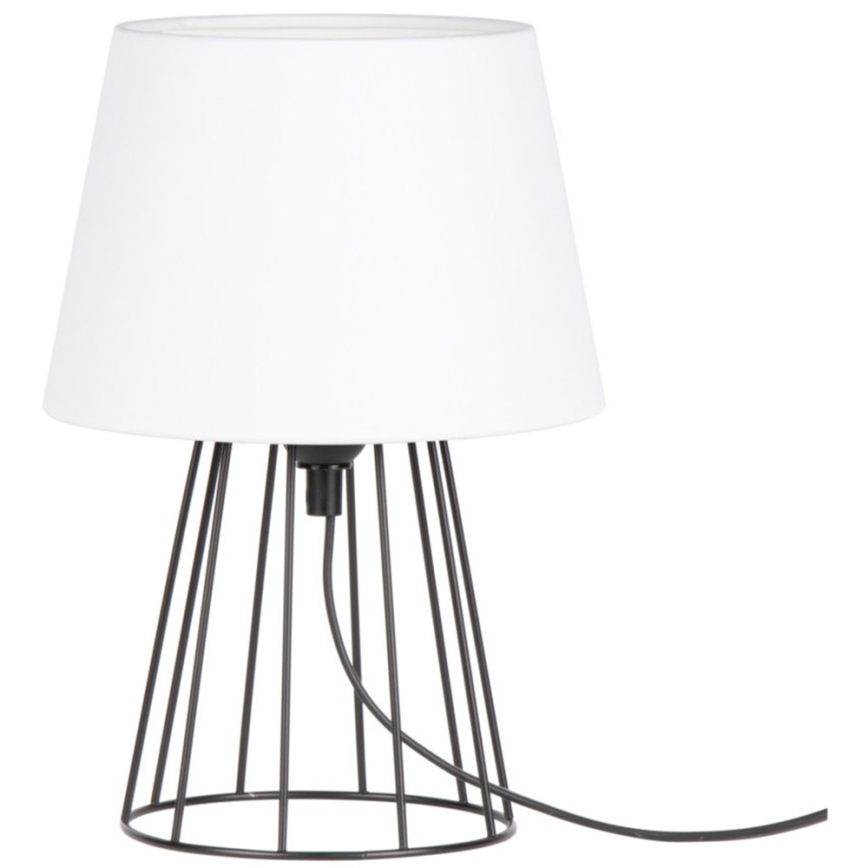 Spot-Light - Bordlampe MANGOO 1xE27/40W/230V hvid/sort