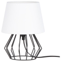 Spot-Light - Bordlampe MANGOO 1xE27/40W/230V hvid/sort
