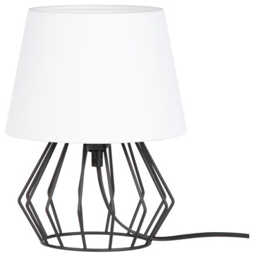 Spot-Light - Bordlampe MANGOO 1xE27/40W/230V hvid/sort