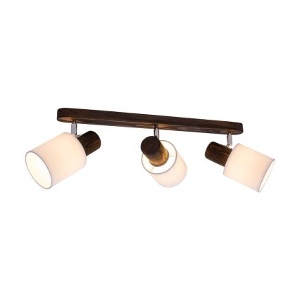 Loftspot TRENDY 3xE27/15W/230V fyrretræ