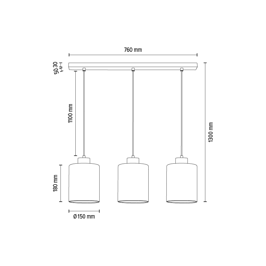 Udskiftningsglas ZEFIR E27 hvid