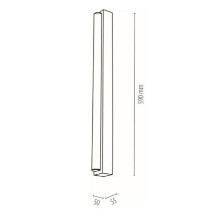 LED spejllampe til badeværelse AQUAVIVA LED/9W/230V 59 cm IP44 eg