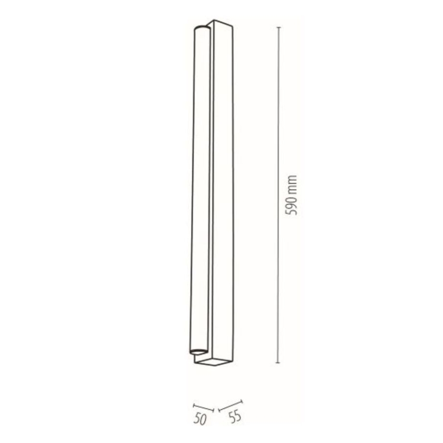 LED spejllampe til badeværelse AQUAVIVA LED/9W/230V 59 cm IP44 eg