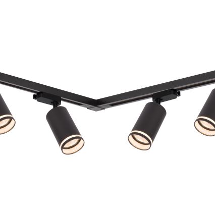 Spot til skinnesystem PIPE 6xGU10/10W/230V, sort