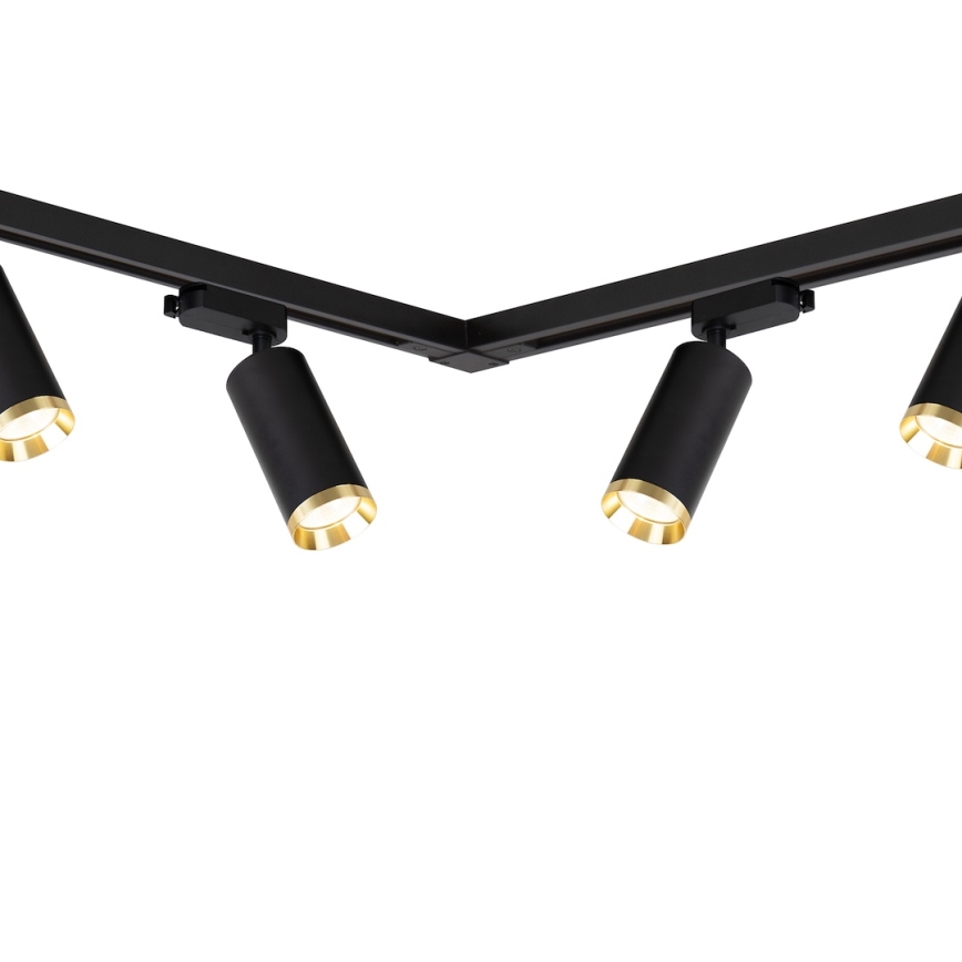 Spot til skinnesystemet MICA 6xGU10/10W/230V, sort/guld