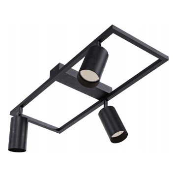 Spotarmatur 3 x GU10, 30 W, 230 V, sort